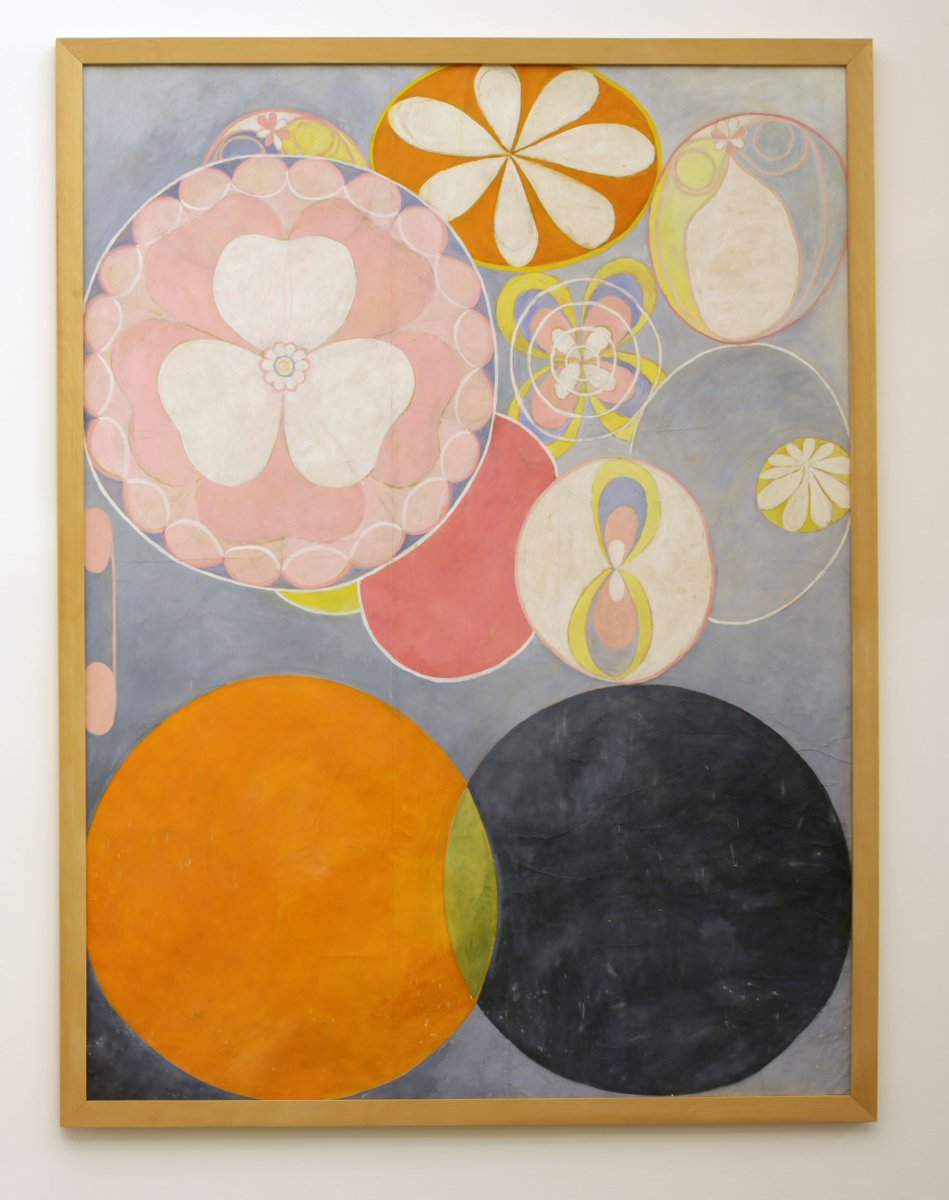 SerpentineUK's tweet photo. "af Klint worked on many of her pictures on her studio floor like a cosmic Jackson Pollock" https://t.co/uZjdFIjL2a https://t.co/XSSmXzizzC