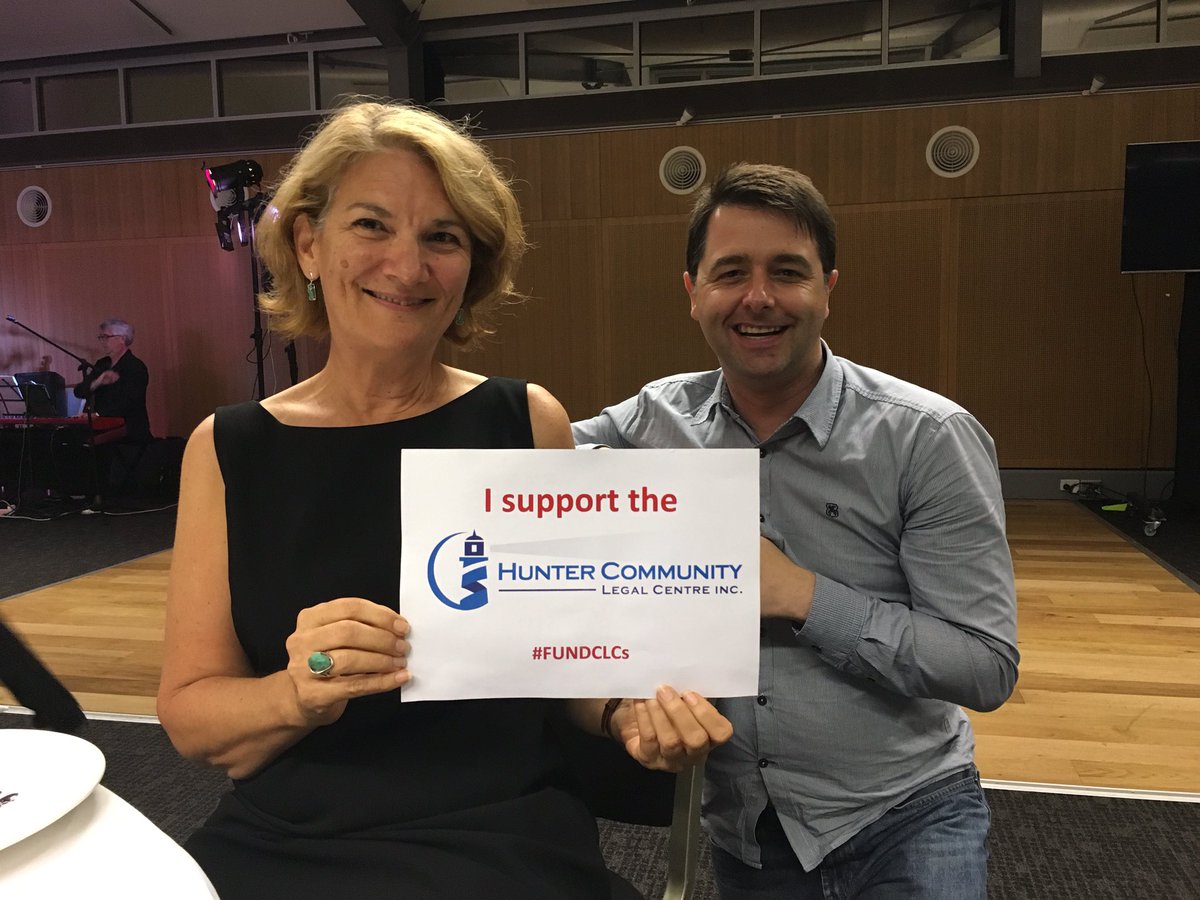 clcnsw's tweet photo. Principal Solicitor of @HunterCLC Bronwyn Anbrogetti & @clcnsw EO @almcewin at Hunter's 25th anniversary #FundCLCs https://t.co/wDjootDXmp