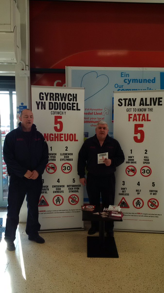 <a href="/SWFireandRescue/">South Wales Fire and Rescue Service</a> Road Safety Team &amp; White Watch Maesteg are at <a href="/TescoMaesteg/">Tesco Maesteg</a> showing the effects of the fatal 5! RS