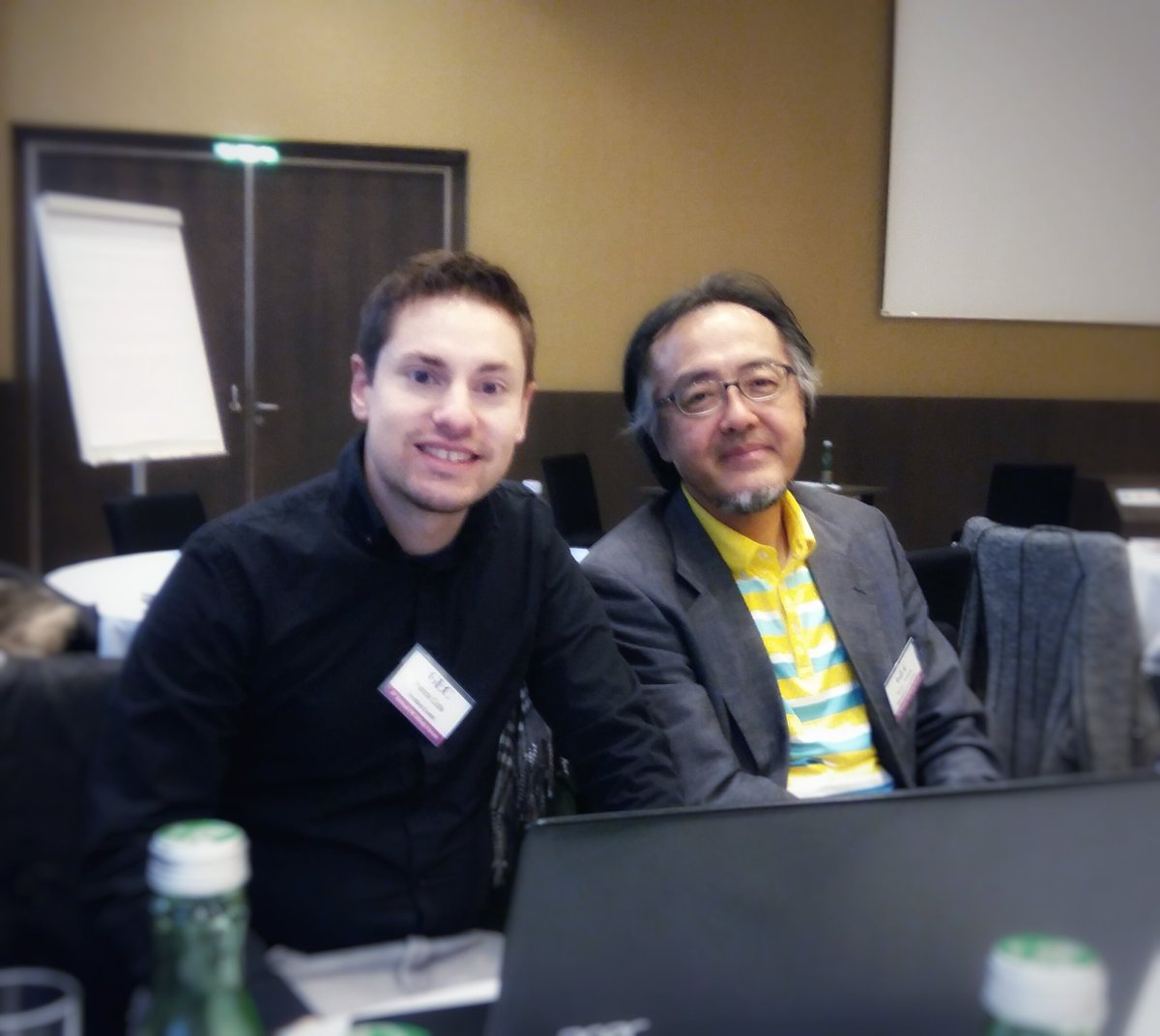 Can #firstbird fly in Japan? Patrick in discussion with Mitsubishi's Head of HRD Toyohiro Matsuda. #referralsrock
