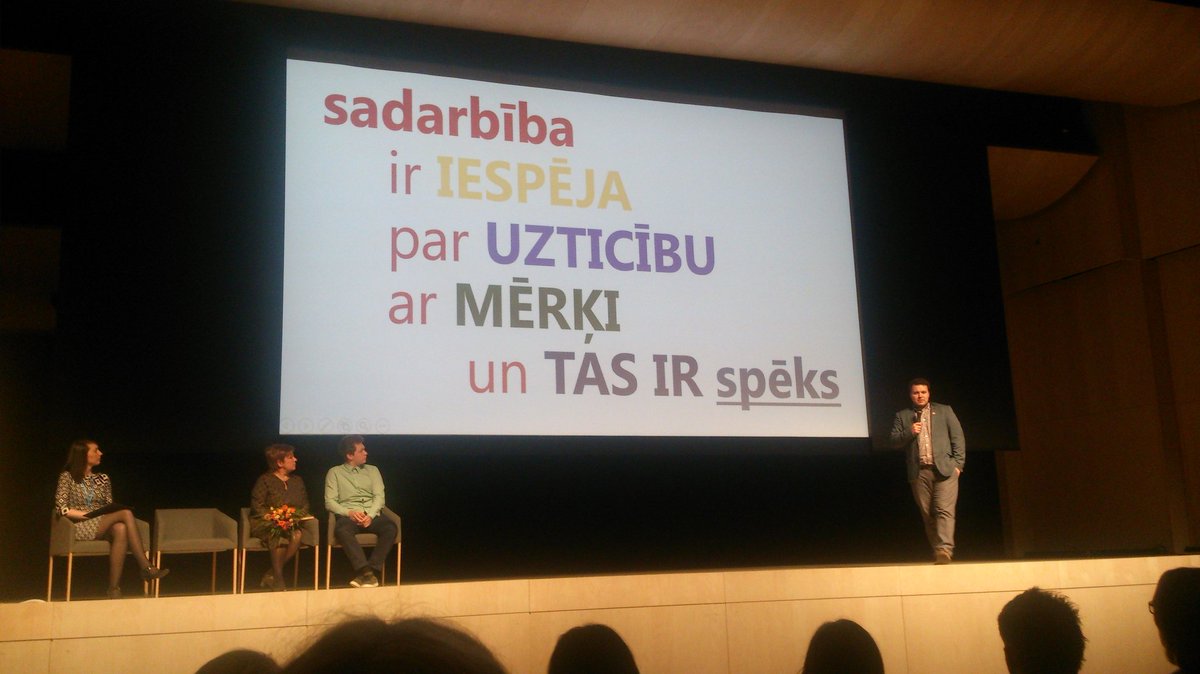 LasmaMen's tweet photo. Pēdējā laikā labākā un iedvesmojošākā prezentācija,ko esmu dzirdējusi! Paldies @kosmosa_kareivi un #IMforums https://t.co/eZCOwEL2c1