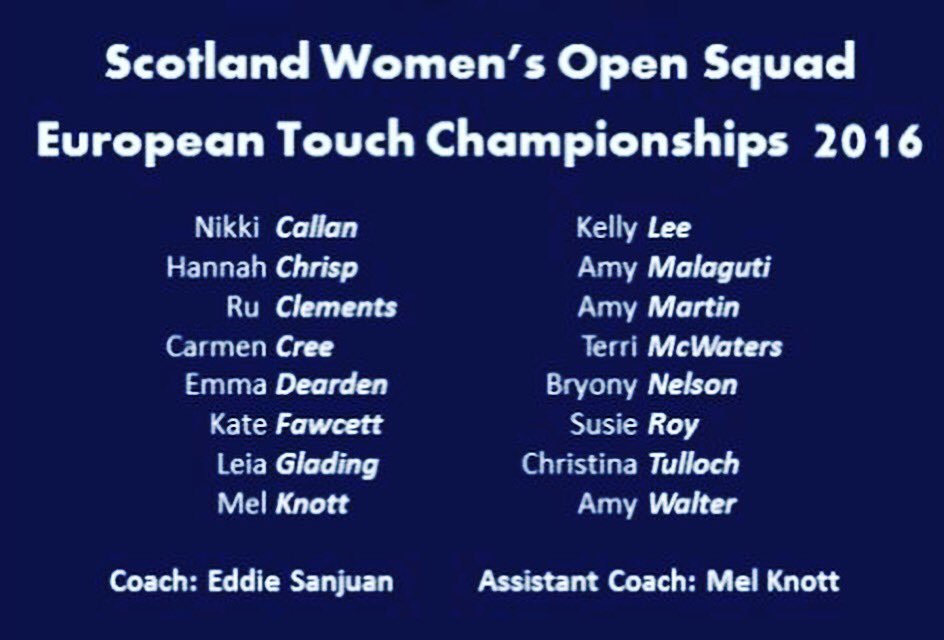 Scotland Touch WO tweet media