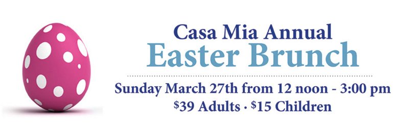 Join us for #Easter #Brunch on March 27th #NiagaraFalls