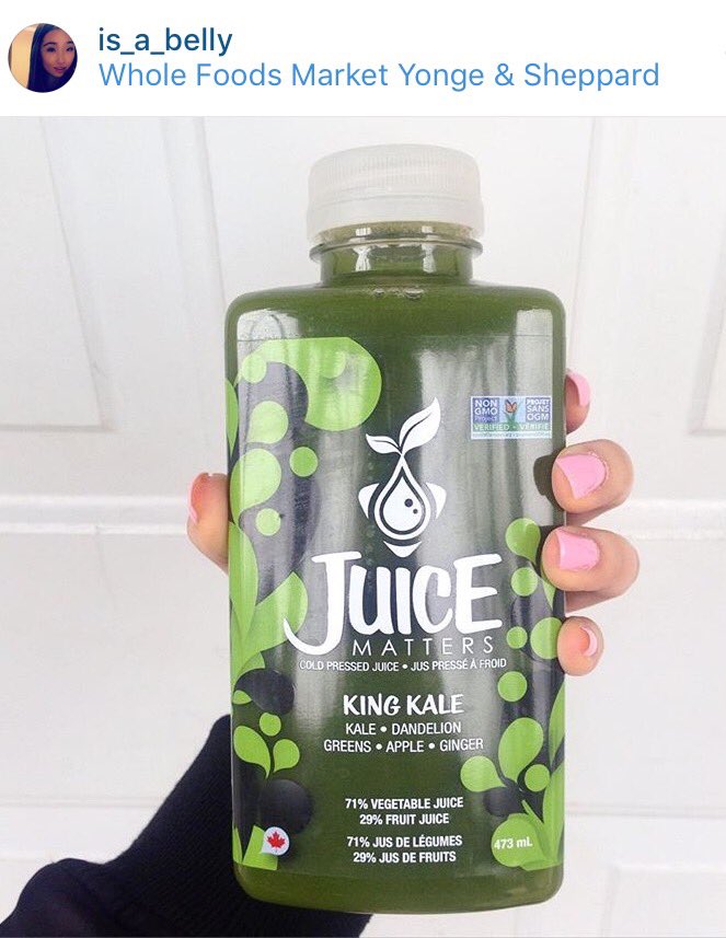 REPOST from <a href="/is_a_belly/">La Belly De Jour</a> on Instagram!
"Back on that Kale Kraze 🌱 I knew when I tried <a href="/juice_matters/">Juice Matters</a> I'd be hooked 💚"