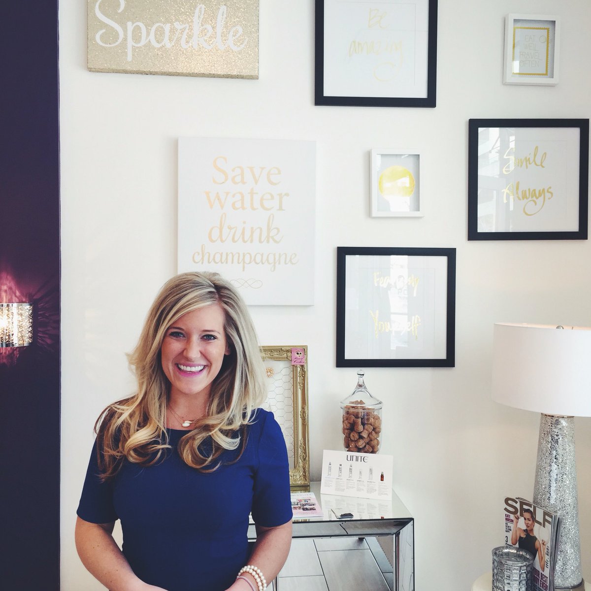 We loved having <a href="/AlysonBruner/">Alyson Bruner</a> in yesterday for a blowout! She has amazing hair. #poshkclife