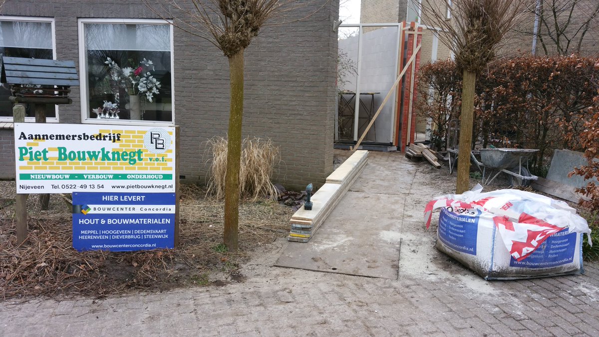 En met de materialen van Bouwcenter Concordia is het goed werken #mmug