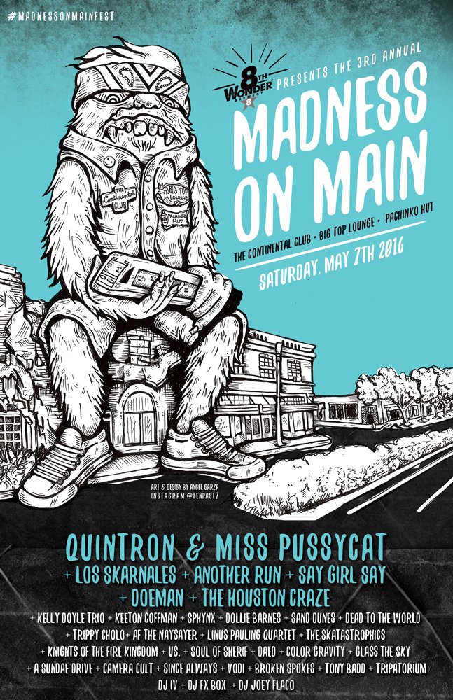 TuneParlour's tweet photo. LINEUP! @MadnessOnMain feat Quintron&amp;MissPussycat Tix: fromBand$15, online$20, $25Dayof  https://t.co/AmjueNkL9m https://t.co/g8pWaFqUlI
