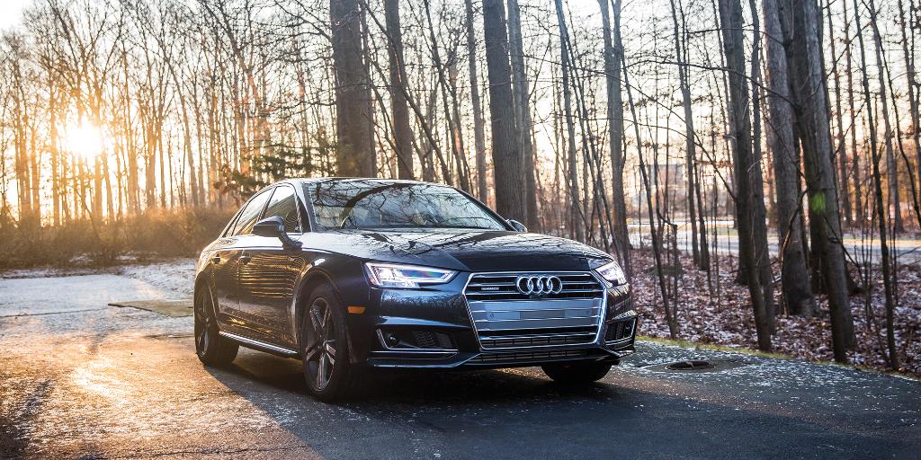 Audi's tweet image. Seasons change. #quattro doesn’t care. #AudiA4