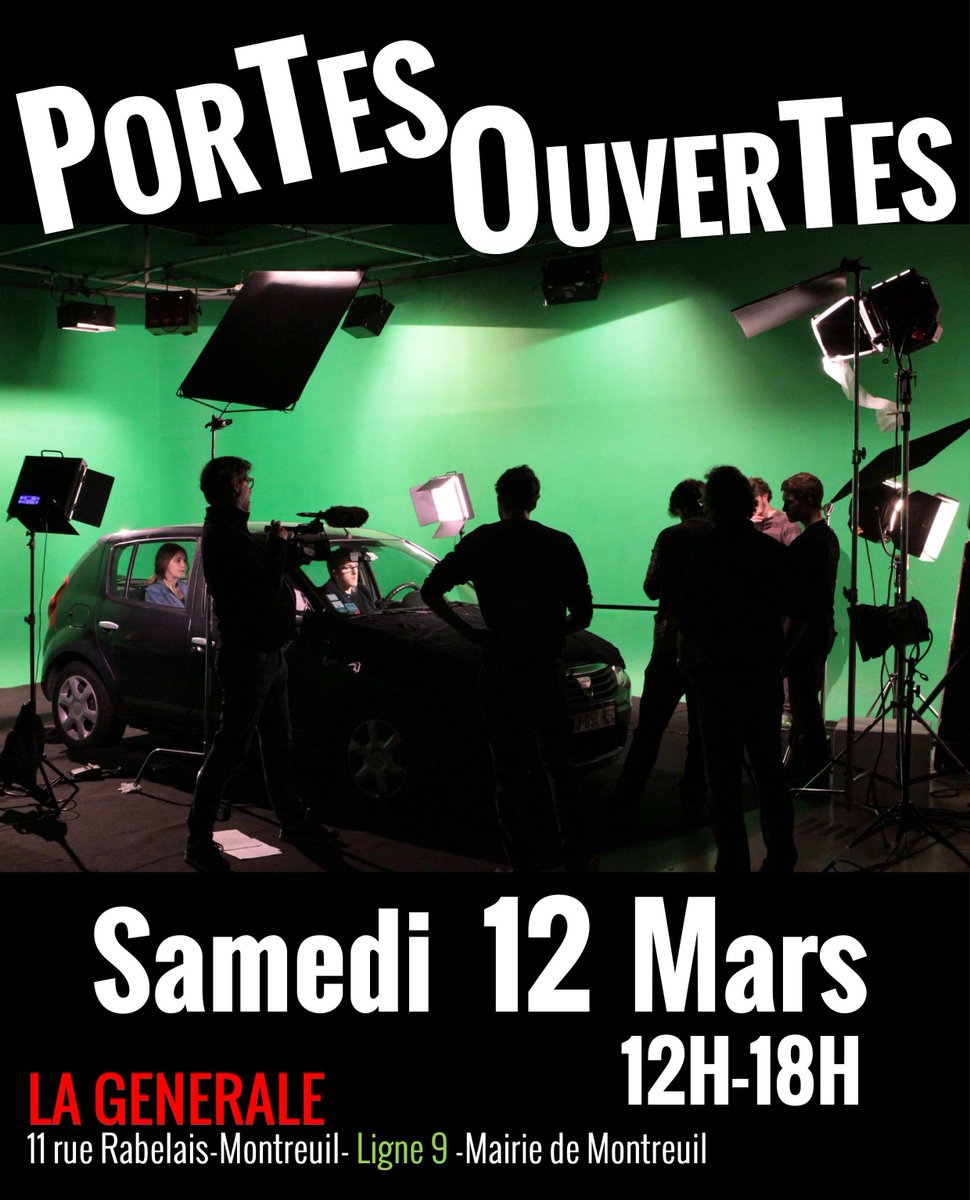 rdv Demain <a href="/LaGenerale_/">Ecole LA GENERALE</a> pour les PORTES OUVERTES 10H-18H. #comédiens #réalisateurs #costume <a href="/montreuil_net/">Montreuil.net</a>