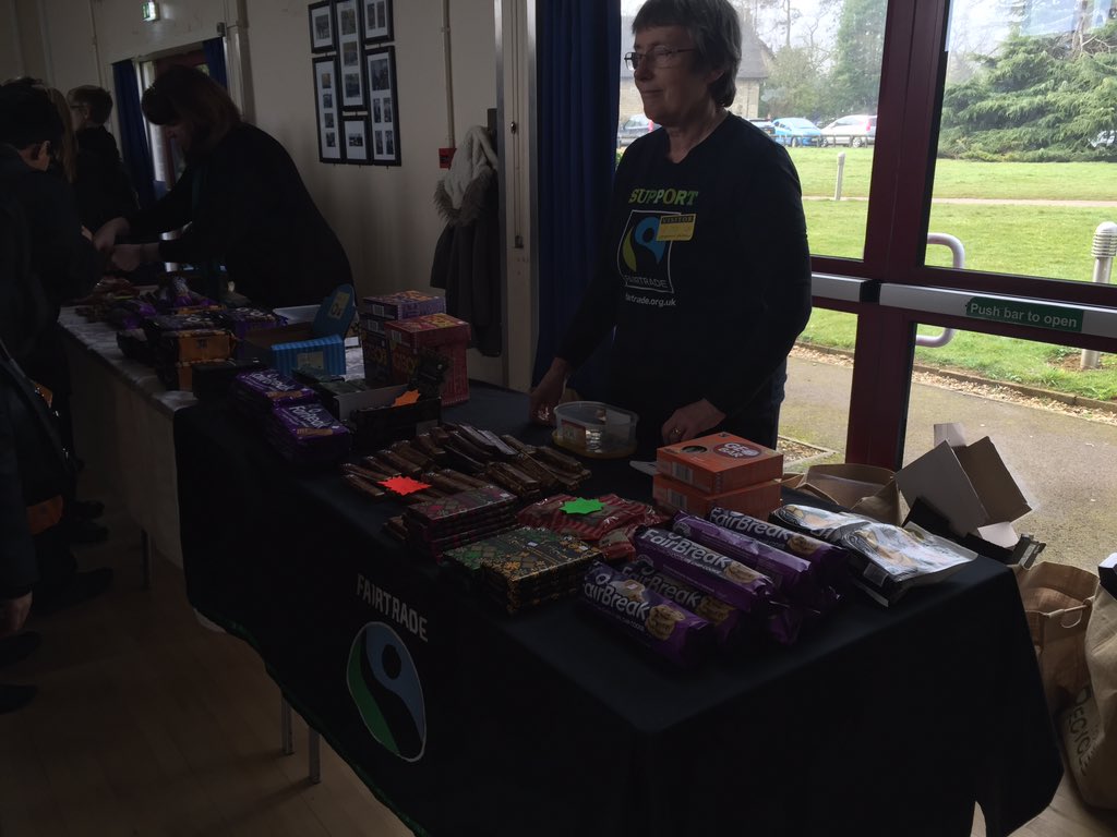 Very successful <a href="/FairtradeUK/">Fairtrade Foundation</a> cake sale this afternoon, with the year 8 raising £85!