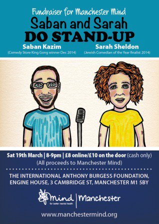 TONIGHT...stand up (comedy) for Manchester Mind <a href="/misterenderby/">IABF's old account</a> ow.ly/YNnOf - hope you can join us!