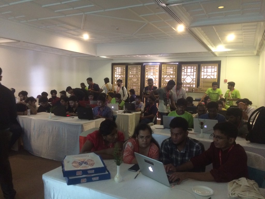 satishb3's tweet photo. Full house @Bugcrowd BugBash  @nullcon @Kym_Possible @AAparichita @atul_shedage https://t.co/1XOaQGaiaG