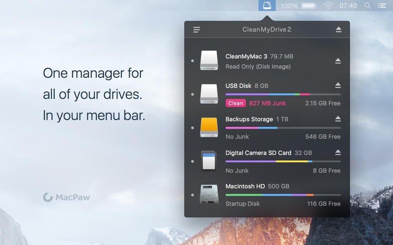 MacPaw's tweet photo. Check out our cool and easy-to-use drive manager #CleanMyDrive 2. It’s #free on the MAS: https://t.co/Vf2sf9DMT9. https://t.co/MQfCIvquO7