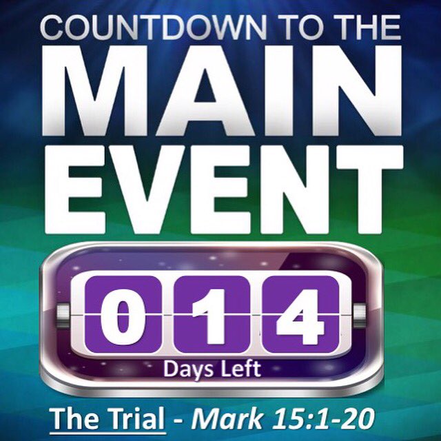 S_Howell1's tweet photo. This Sun @EastBooneville we will follow the Lord Jesus as He is arrested and put on trial. #countdowntothemainevent https://t.co/rgZg3sedAQ