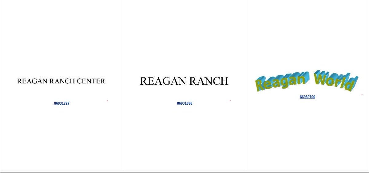 TimberlakeLaw's tweet photo. The day after Nancy Reagan died,
applications to register
three REAGAN marks were filed

#trademarks #Section2c https://t.co/1O3hwdz5Jd