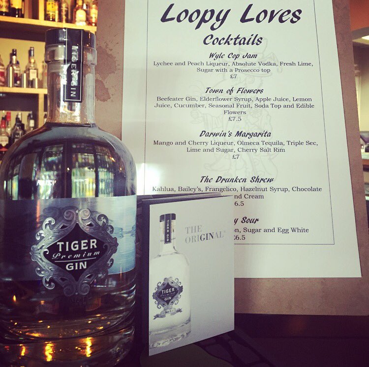LoopyShrew's tweet photo. @TheTigerGin great to meet you this morning. We're excited to introduce Tiger Gin to our bar. #loopyloves https://t.co/xZERR7kPLR
