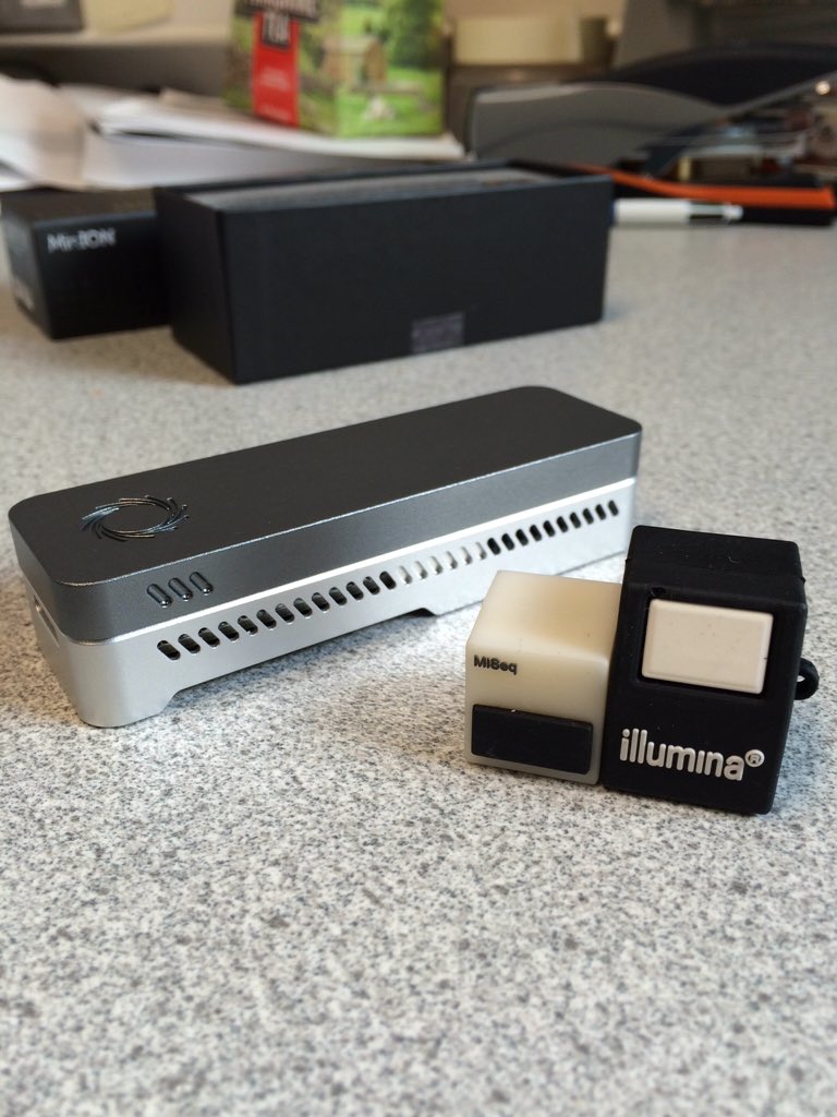 Genomics_Kings's tweet photo. @nanopore wait a minute though... It's bigger than our #MiSeq @illumina https://t.co/9fCEp4xSSE