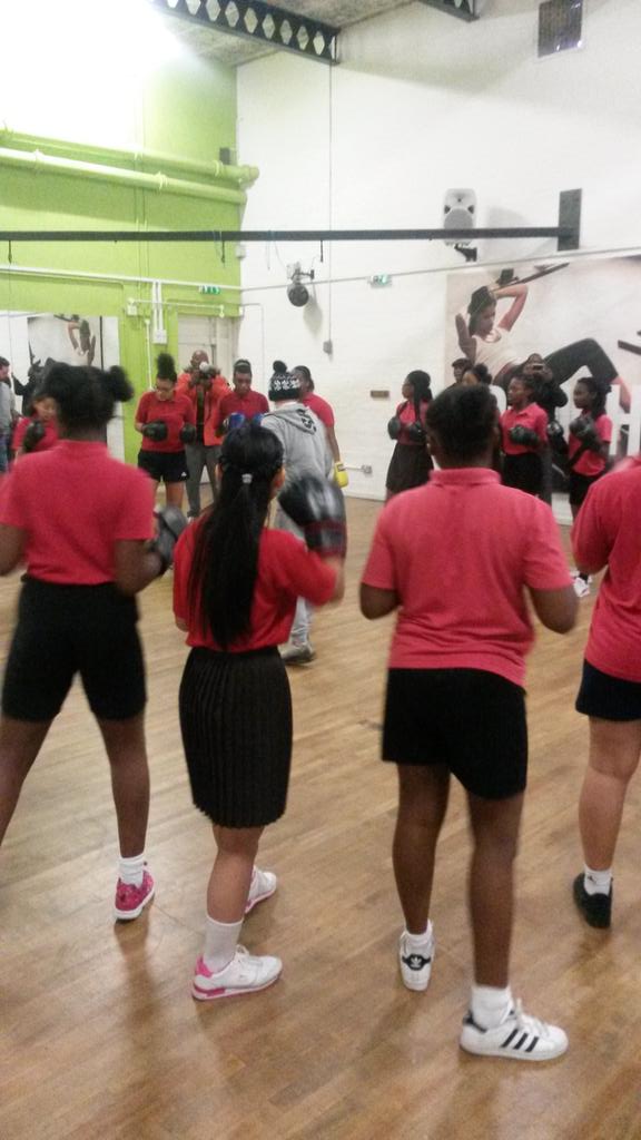 RonTulley's tweet photo. 85 girls trying out boxing at Fight4change launch of new of new female only fitness programme. https://t.co/HxLMwYqwu8