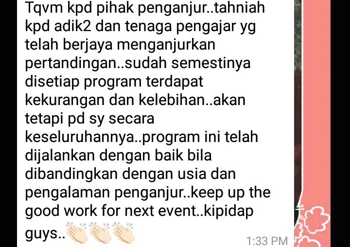 thert2016's tweet photo. Alhamdullilah #feedback3 #thert2016 https://t.co/MkY1CKDu0p
