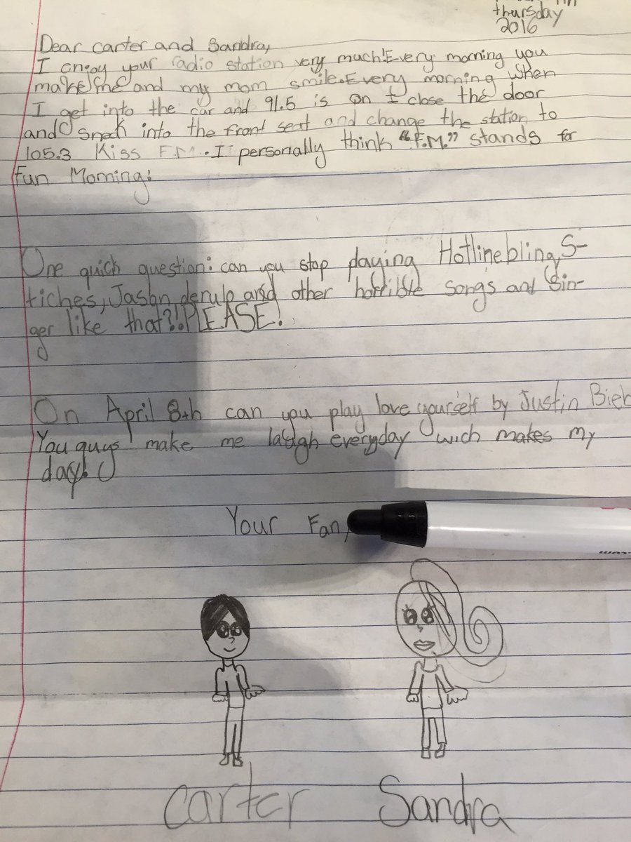 SandraKiss1053's tweet photo. Letters like this make it all worth it. Thx Emma. #bestletter ❤️ https://t.co/unhTtGCUGD