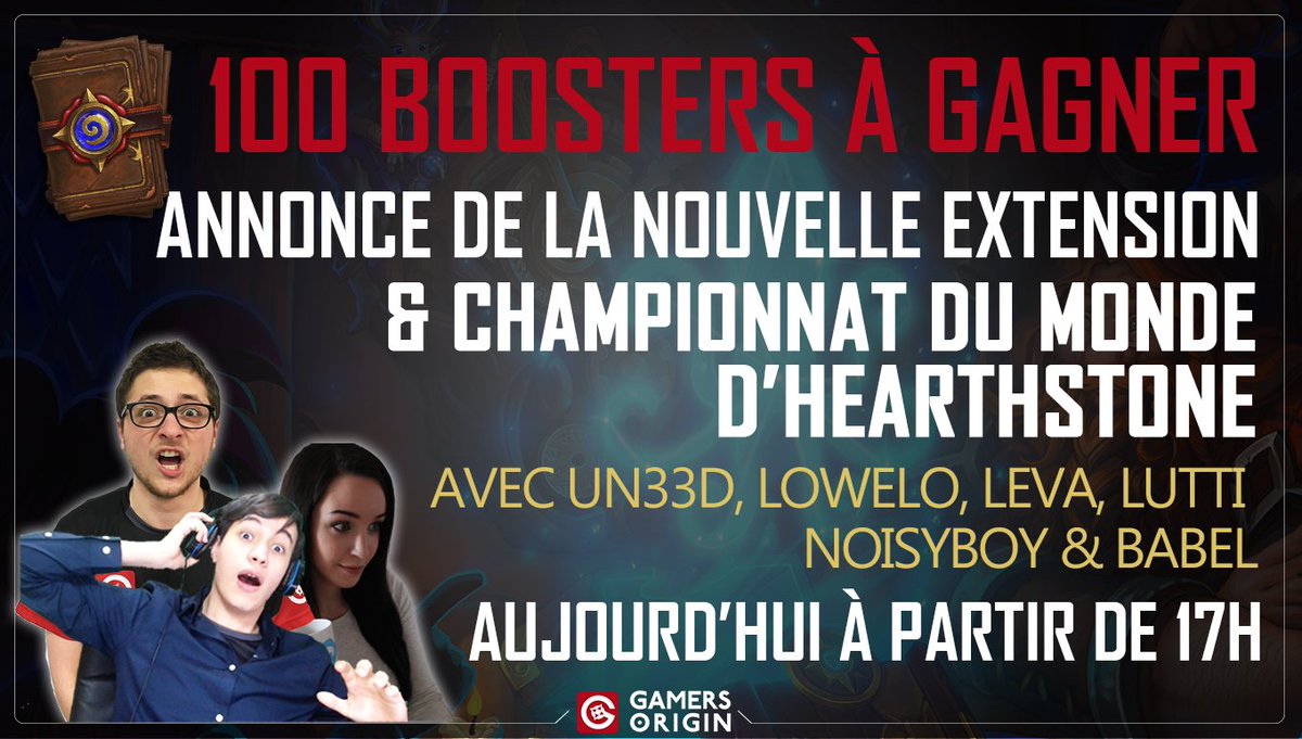 Galions_'s tweet photo. 100 boosters à gagner ce soir durant l'annonce sur https://t.co/PQtL3sOKwn ! 😱

#RT pour + de boosters à gagner https://t.co/yrG6s9S1ud