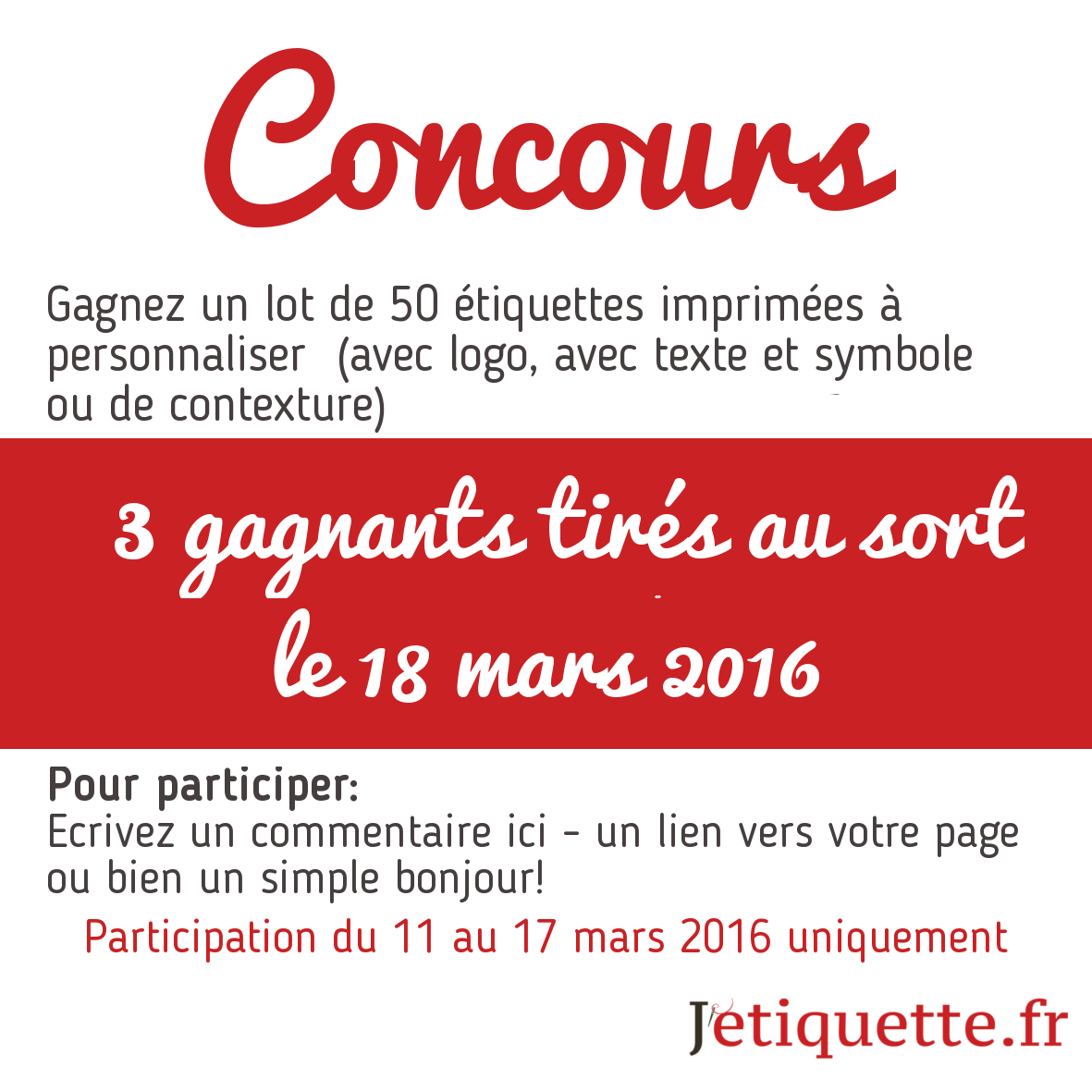 JetiquetteFr's tweet photo. #concours facebook #etiquettesimprimees https://t.co/PkIW8voLq0 https://t.co/2sbutn65Le