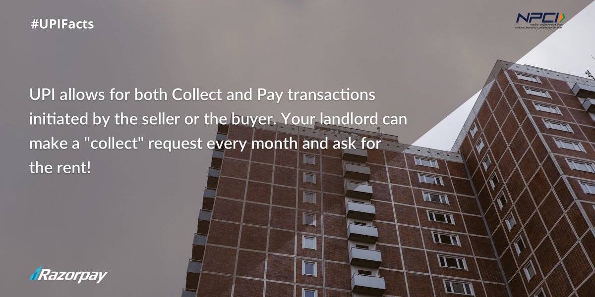 Razorpay's tweet photo. UPI is the future of #payments in India. Here are some #UPIFacts from Razorpay. https://t.co/005KXcBj4n