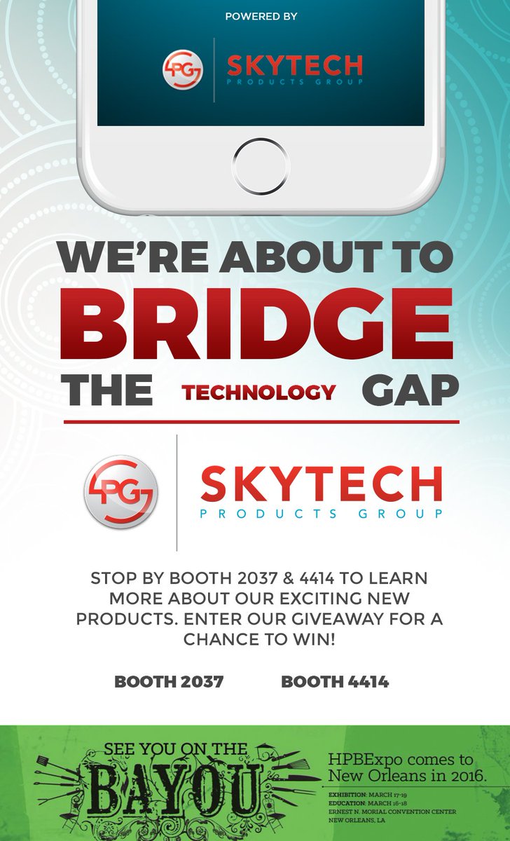 See you on the Bayou in Booths 2037 &amp; 4414... <a href="/HPBExpo/">HPBExpo</a> @hpbacanada #HPBExpo
