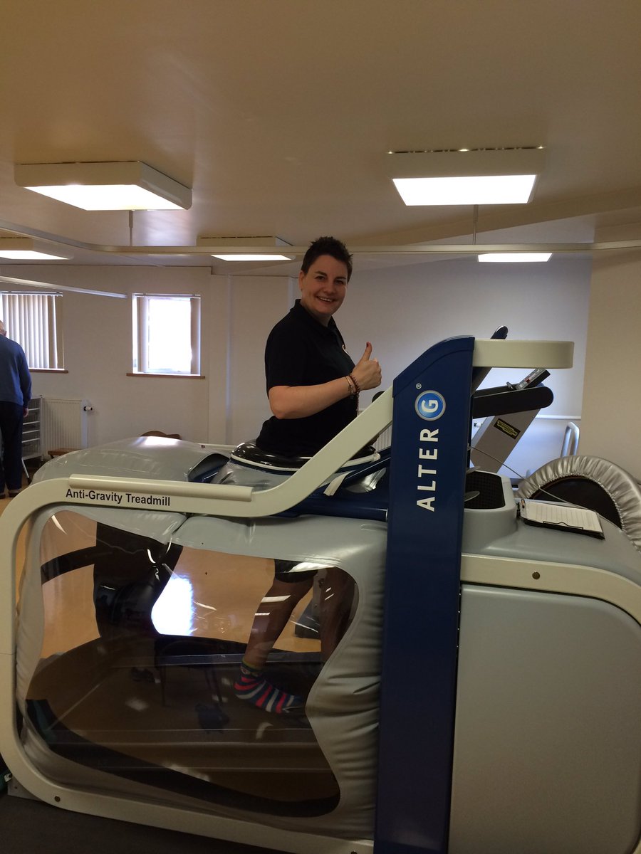 Had the most amazing physio session at @BMIHealthcare Mt Alvernia with Ruth on the Anti-Gravity treadmill!