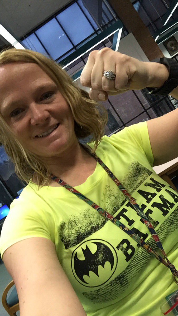 wrenn_heisler's tweet photo. Supporting team Alston today!  #batmanstrong https://t.co/Y6itXREuyK