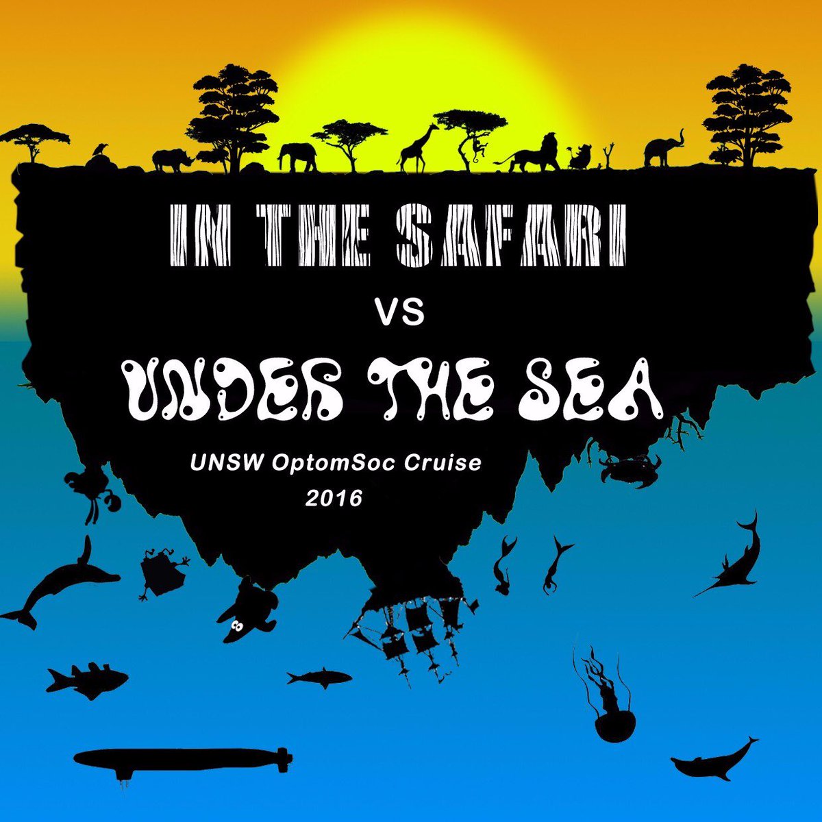 UNSWOptomSoc's tweet image. Cruise is here!

WHEN: Friday 01/04/16
TIME: 6:15 - 11pm @ Man-O-War Steps
THEME: Under the Sea vs In the Safari 🦁v🐳
