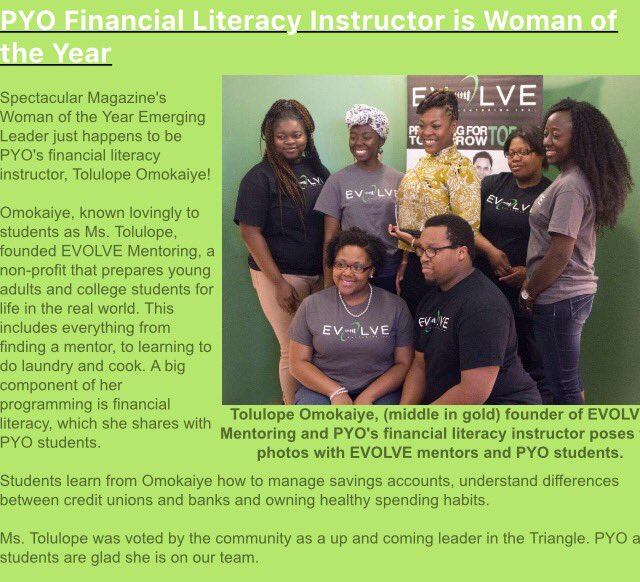 EVOLVEMentoring's tweet photo. S/O to out partners at Partners for Youth Opportunity for featuring us!! @_pyo2 #veryevolutionary #mentoring https://t.co/HTNtOEXOdd