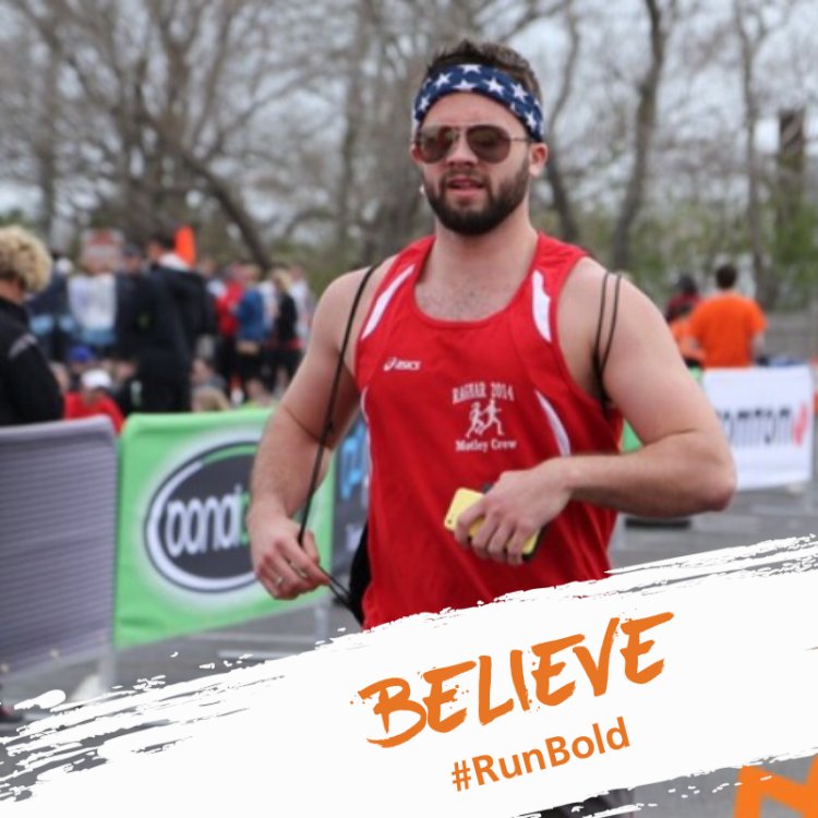 DickoutofLuck's tweet photo. Can't wait to run Boston for the 1st time since 2013. Chance to be on a banner doesn't sound too bad either #RunBold https://t.co/3Ufi0AzAZk