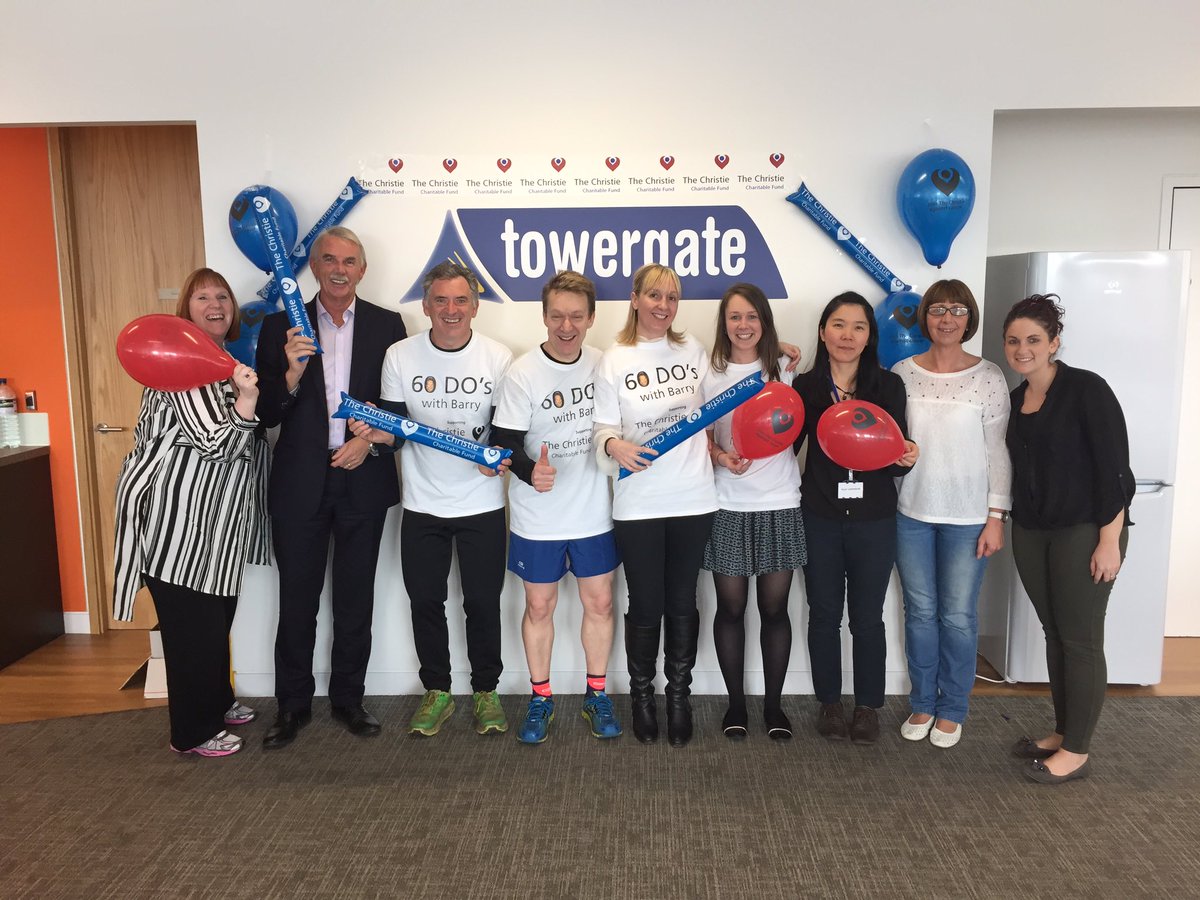60doswithbarry's tweet photo. Thank you everyone at Towergate raising money for @TheChristie and #60doswithbarry 👍👍👍 https://t.co/ELqL0drcb9