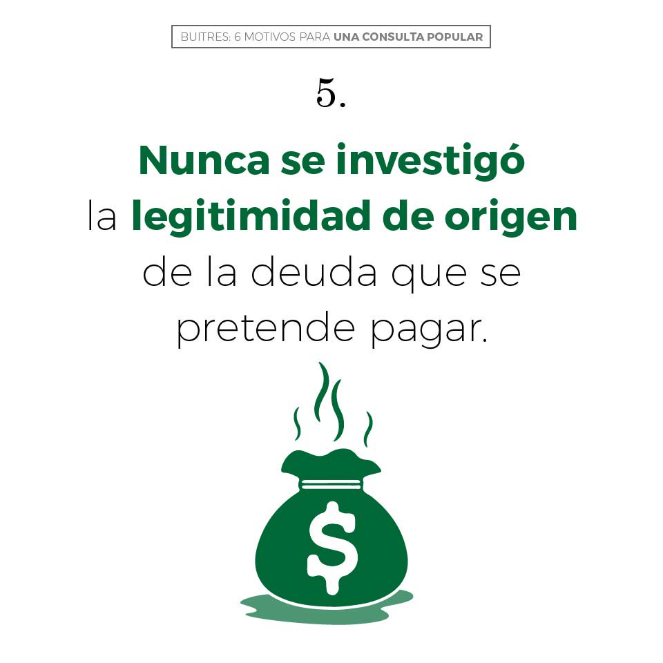 PatriaGrandeArg's tweet photo. #Buitres: 6 motivos para una #ConsultaPopular https://t.co/1SP9aIbOsi