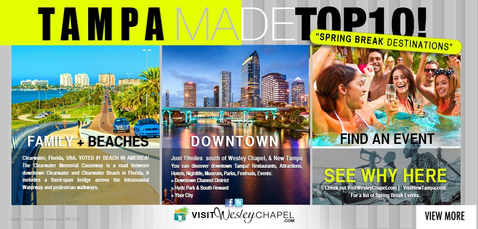 VisitWesley's tweet photo. Good Stuff! 

SPringhttp://www.visitwesleychapel.com/guides/spring-break-destinations-in-tampa--top10 https://t.co/nV4f6zYtNS