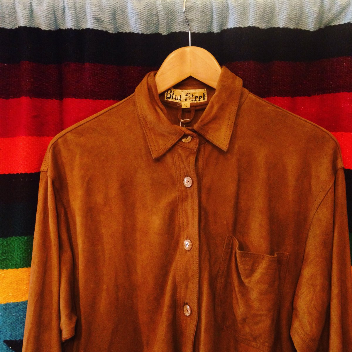 JOLLY_BROWN's tweet photo. Blue Steel ๐ต a suede shirt that will make you eternally GOOD-looking #JOLLYBROWN #suedeshirt #zoolandervibes https://t.co/Cyo7unhKXm