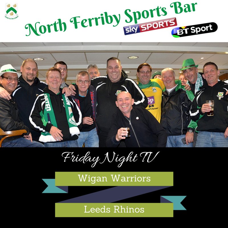 bar_nfu's tweet photo. Tonight in the NFU Sports Bar its rugby league action with Wigan Warriors Vs Leeds Rhinos. https://t.co/g8uX0w3S5V