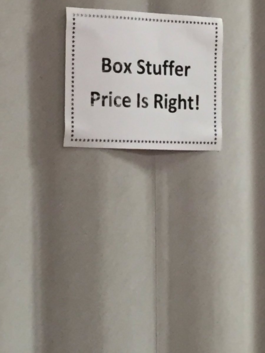 GrabowskiBrian's tweet photo. @Childabeast with "Box Stuffer Price is Right" at T-1261 for Shortage Awareness Month @MicheleErickso9 @StephenJD82 https://t.co/ADz1Hffra1