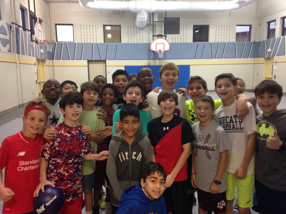 Friday Sunrise Fitness at MWE. Fifth graders starting the day off right! Indoor Kickball! Blast! <a href="/SBHFTA/">SBHFTA</a>