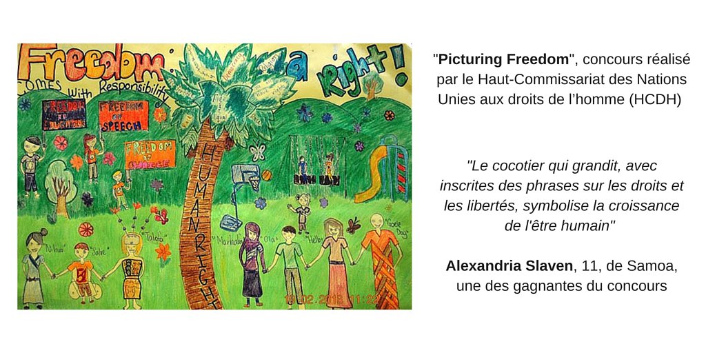 ONU_fr's tweet photo. Une des gagnantes du concours #picturingfreedom avec le thème: "Liberté de parole et de choix"
@UNHumanRights https://t.co/HRcxp31DqF