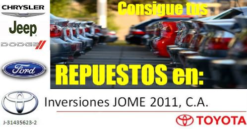 inverjome2011's tweet photo. Vehiculo #crhysler #jeep #dodge o #ford ?..Ven ya a Inversiones Jome 2011 y consigue #repuestos que necesitas!! https://t.co/lSsvdS3jIl