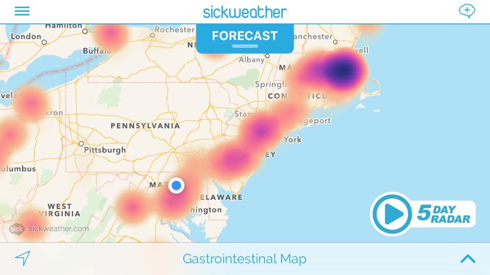 MallonTech's tweet photo. The next step in #PublicHealth New real-time illness #Map can check your chance of sickness https://t.co/9pZbx0MznP https://t.co/IehSIqI9Sk