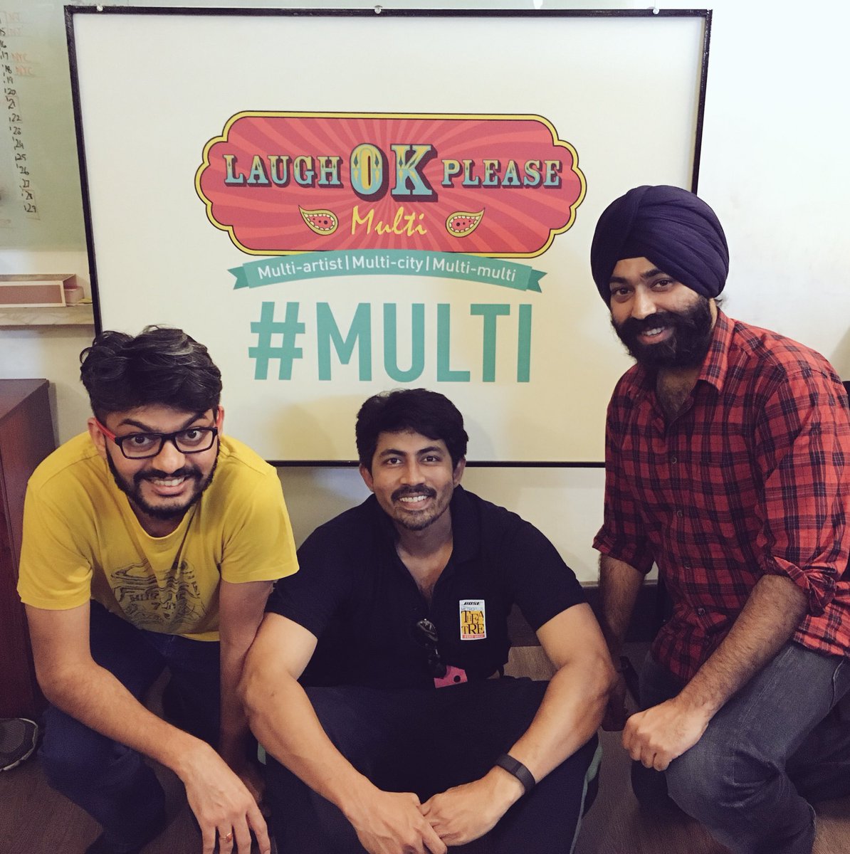 evam_entd's tweet photo. What a fun, witty & good looking panel we had today. #MultiQnA with @kunalrao, @evamkarthik and @Vikramjit_S e'one! https://t.co/zaS2Lsa76D