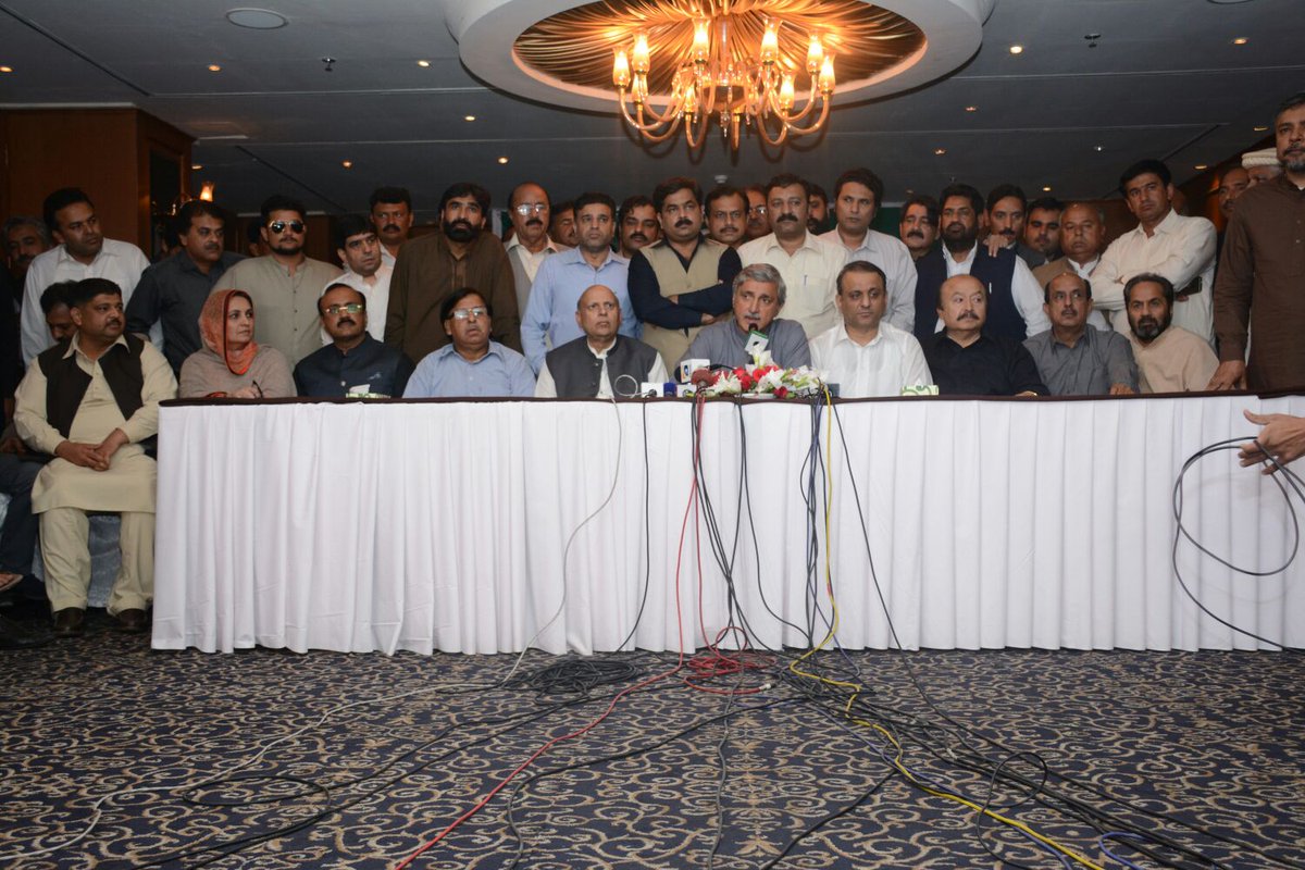 teamaleemkhan's tweet photo. Press Conference #HappeningNow https://t.co/1MXnmNMYRs