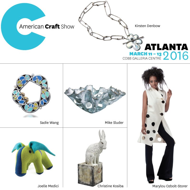craftcouncil's tweet photo. The #Atlanta #ACCshow starts today at @cobbgalleria - don't miss it! https://t.co/TGLVbPEpr6 https://t.co/FNPOjqEMx1