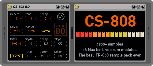 clustersound's tweet image. Out now! 16 #MaxForLive drum instruments replicating the sound modules of the iconic TR-808 goo.gl/yxLgq2