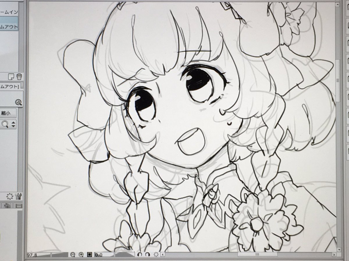キャラデザが好きなキャラクターは描くのほんと楽しいな〜〜時間かけてじわじわ描くの好きだ〜〜 