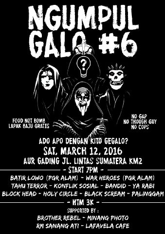 Tommorow! NgumpulGalo #6 at Aur Gading Srl street Km.2 Sumatera. <a href="/holycircle_hc/">HOLY CIRCLE HARDCORE</a> stay on stage, seeyou on thepit! \m/