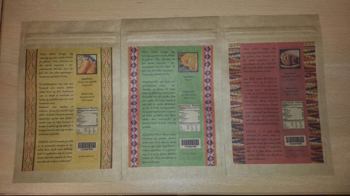 Hot off the press, branded #bags for Inca Gold. Great #coffee now with fab #packaging!   buff.ly/1Xha3MV